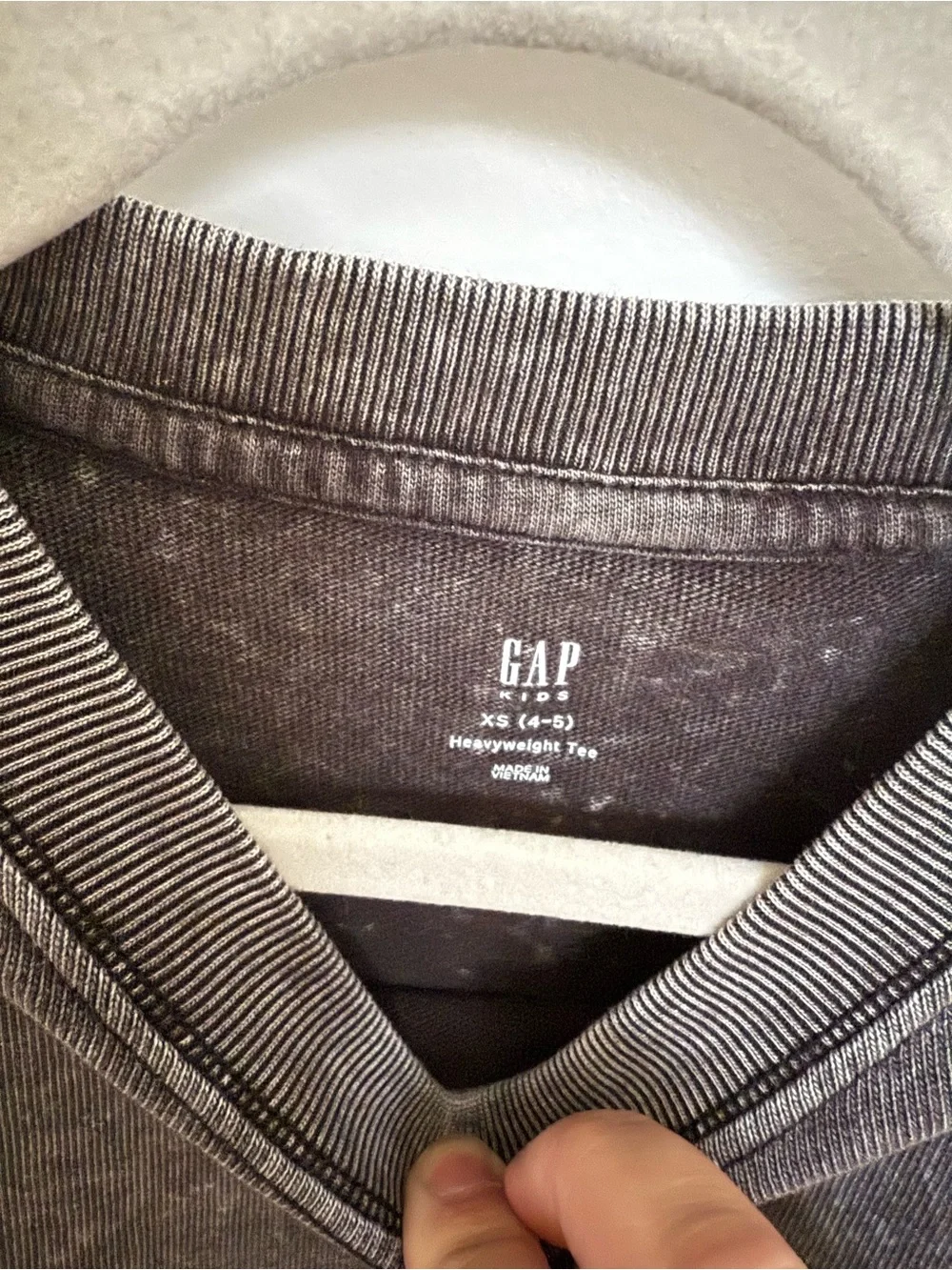Gap boys size 4-5  Washed Black Short-Sleeve Tee. NWOT